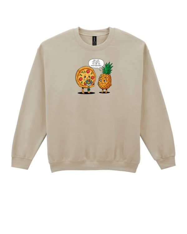 TL1224 Tshirt Hoodie Sweater SIM28 Bluza bez kaptura <br>Śmieszna Pizza Ananas