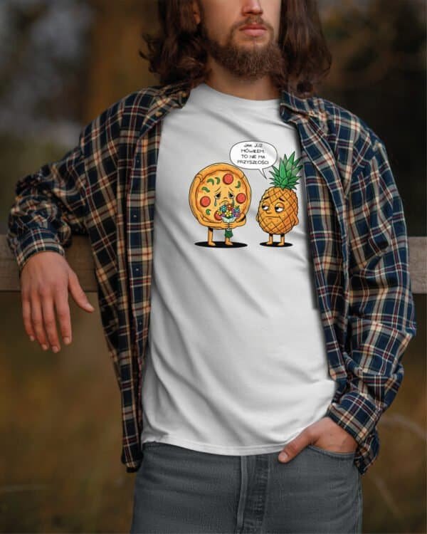 Koszulka Śmieszna Pizza Ananas