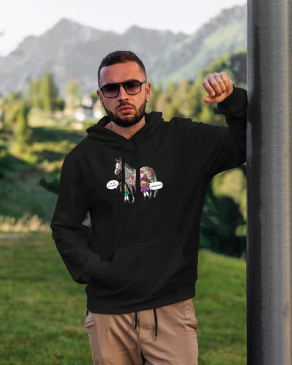 Bluza z kapturem <br>Śmieszna Koń Jabłka