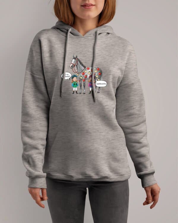 Bluza z kapturem <br>Śmieszna Koń Jabłka