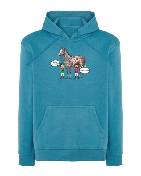 Bluza z kapturem <br>Śmieszna Koń Jabłka