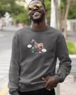 TL1228 Tshirt Hoodie Sweater SIM24 Bluza bez kaptura <br>Śmieszna Koń Jabłka