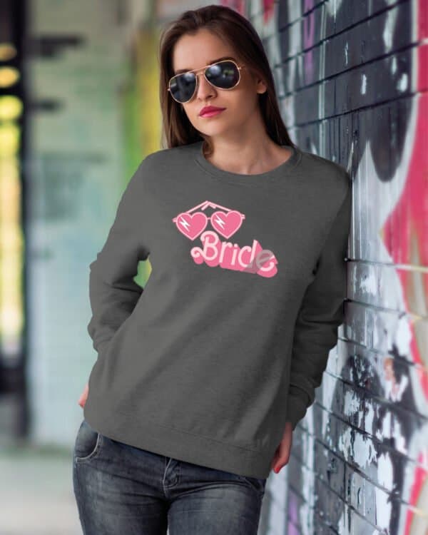 TL1232A Tshirt Hoodie Sweater SIM23 Bluza bez kaptura <br>dla Narzeczonej Ślub Panieński Bride