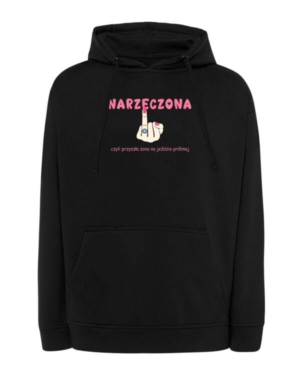 TL1233WH Tshirt Hoodie Sweater SIM10 Bluza z kapturem Śmieszna Narzeczona Ślub