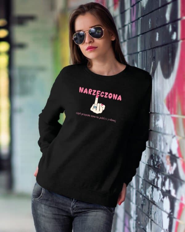 TL1233WH Tshirt Hoodie Sweater SIM20 Bluza bez kaptura <br>Śmieszna Narzeczona Ślub