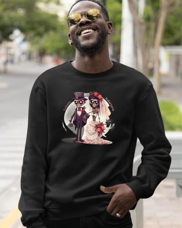 TL1234 Tshirt Hoodie Sweater SIM21 Bluza bez kaptura <br>Personalizowana Śmieszna Ślub Zombie