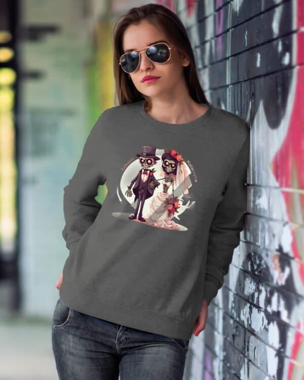 TL1234 Tshirt Hoodie Sweater SIM23 Bluza bez kaptura <br>Personalizowana Śmieszna Ślub Zombie