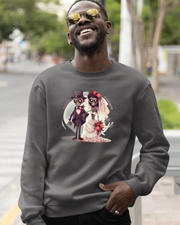 TL1234 Tshirt Hoodie Sweater SIM24 Bluza bez kaptura <br>Personalizowana Śmieszna Ślub Zombie