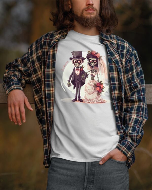 Koszulka Personalizowana <br>Śmieszna Ślub Zombie