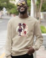 TL1234 Tshirt Hoodie Sweater SIM30 Bluza bez kaptura <br>Personalizowana Śmieszna Ślub Zombie