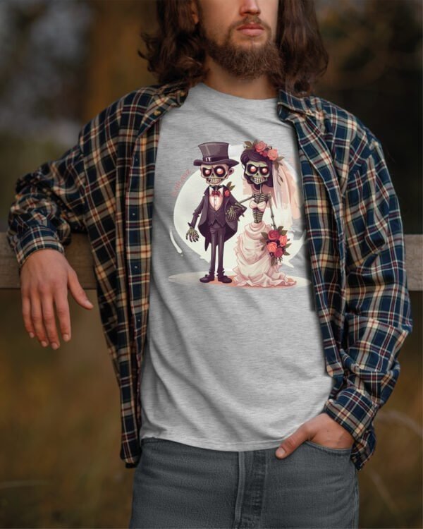 Koszulka Personalizowana <br>Śmieszna Ślub Zombie