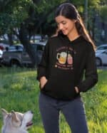 TL1235 Tshirt Hoodie Sweater SIM11 Bluza z kapturem dla Ojca i Córki <br>Przyjaciele Śmieszna