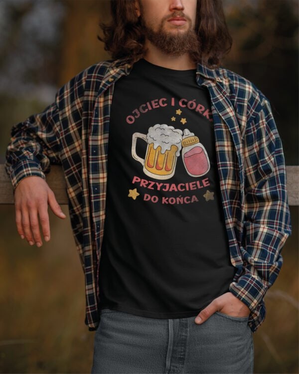 TL1235 Tshirt Hoodie Sweater SIM9 Koszulka dla Ojca i Córki Przyjaciele Śmieszna