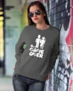TL1237 Tshirt Hoodie Sweater SIM23 Bluza bez kaptura <br>Śmieszna Ślub Koniec Wolności