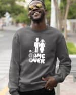 TL1237 Tshirt Hoodie Sweater SIM24 Bluza bez kaptura <br>Śmieszna Ślub Koniec Wolności