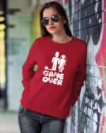 TL1237 Tshirt Hoodie Sweater SIM26 Bluza bez kaptura <br>Śmieszna Ślub Koniec Wolności