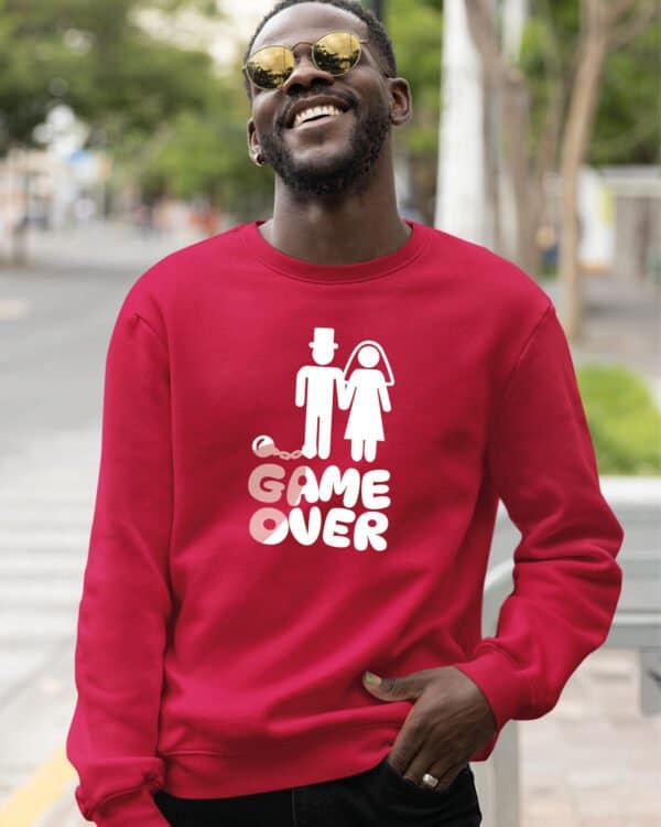 TL1237 Tshirt Hoodie Sweater SIM27 Bluza bez kaptura <br>Śmieszna Ślub Koniec Wolności