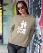 TL1237 Tshirt Hoodie Sweater SIM29 Bluza bez kaptura <br>Śmieszna Ślub Koniec Wolności