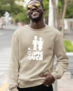 TL1237 Tshirt Hoodie Sweater SIM30 Bluza bez kaptura <br>Śmieszna Ślub Koniec Wolności