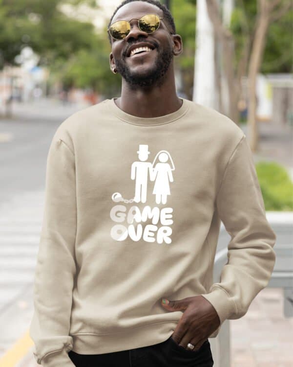 TL1237 Tshirt Hoodie Sweater SIM30 Bluza bez kaptura <br>Śmieszna Ślub Koniec Wolności