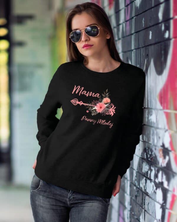 TL1238 Tshirt Hoodie Sweater SIM20 Bluza bez kaptura dla Mamy <br>Panny Młodej Ślub Wesele
