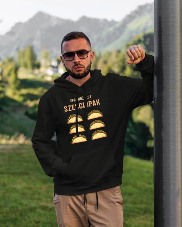 TL1241 Tshirt Hoodie Sweater SIM12 Bluza z kapturem <br>Śmieszna Sześciopak Jedzenie