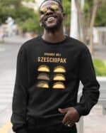 TL1241 Tshirt Hoodie Sweater SIM21 Bluza bez kaptura <br>Śmieszna Sześciopak Jedzenie