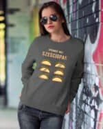 TL1241 Tshirt Hoodie Sweater SIM23 Bluza bez kaptura <br>Śmieszna Sześciopak Jedzenie