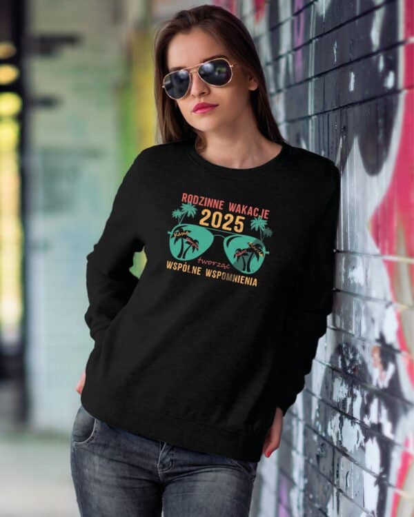 TL1243 Tshirt Hoodie Sweater SIM20 Bluza bez kaptura Personalizowana <br>Wakacje 2025 Rodzina