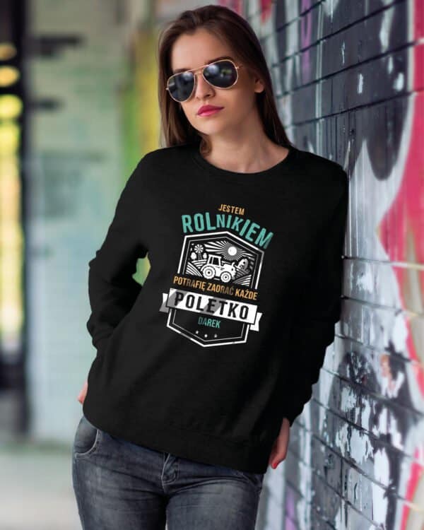 TL1244WH Tshirt Hoodie Sweater SIM20 Bluza bez kaptura <br>Personalizowana dla Rolnika