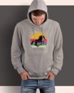 TL1245BK Tshirt Hoodie Sweater SIM15 Bluza z kapturem <br>Koń Piękno