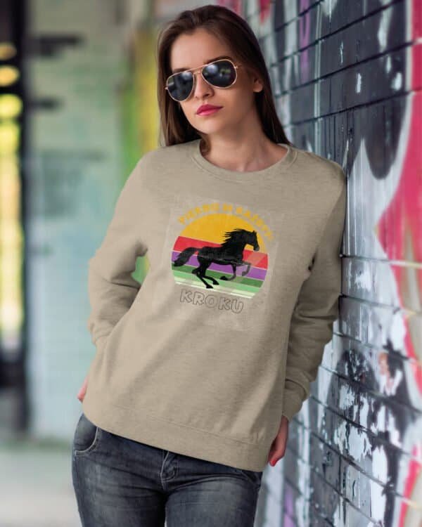 Bluza bez kaptura Koń Piękno