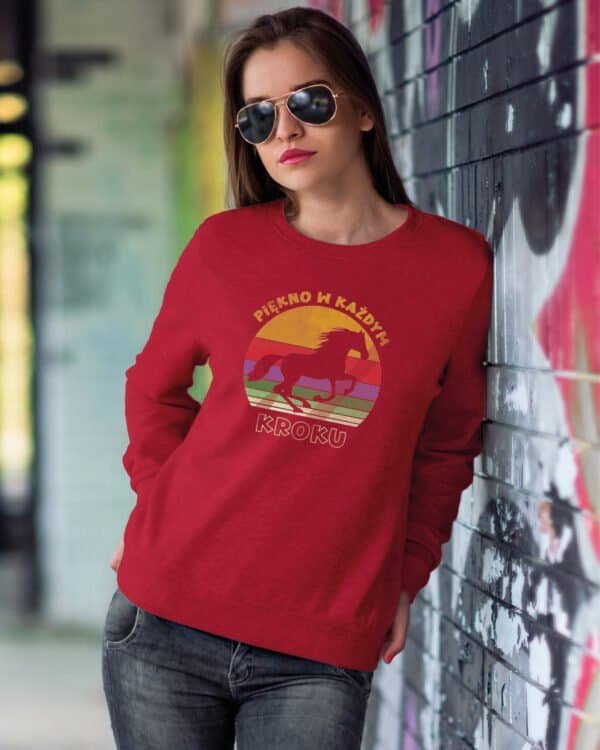Bluza bez kaptura Koń Piękno