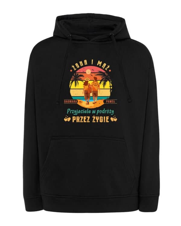 TL1246 Tshirt Hoodie Sweater SIM10 Bluza z kapturem Personalizowana Małżeństwo Żona Mąż