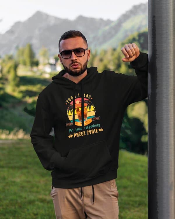 TL1246 Tshirt Hoodie Sweater SIM12 Bluza z kapturem <br>Personalizowana Małżeństwo Żona Mąż