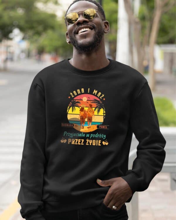 TL1246 Tshirt Hoodie Sweater SIM21 Bluza bez kaptura <br>Personalizowana Małżeństwo Żona Mąż