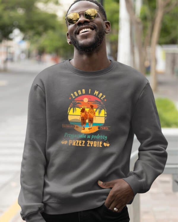 TL1246 Tshirt Hoodie Sweater SIM24 Bluza bez kaptura <br>Personalizowana Małżeństwo Żona Mąż