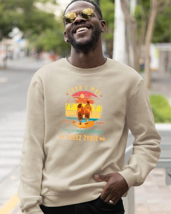 TL1246 Tshirt Hoodie Sweater SIM30 Bluza bez kaptura <br>Personalizowana Małżeństwo Żona Mąż