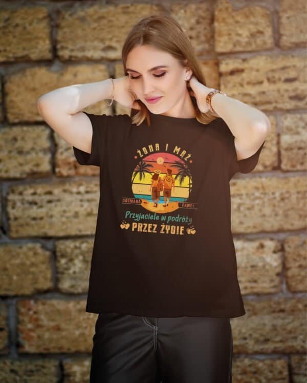 Koszulka Personalizowana Małżeństwo Żona Mąż