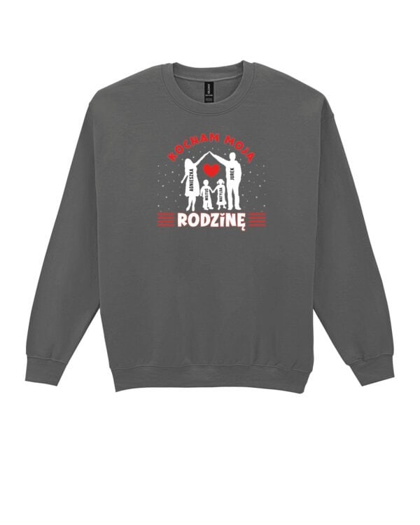 TL1247WH Tshirt Hoodie Sweater SIM22 Bluza bez kaptura <br>Personalizowana Kocham Rodzinę