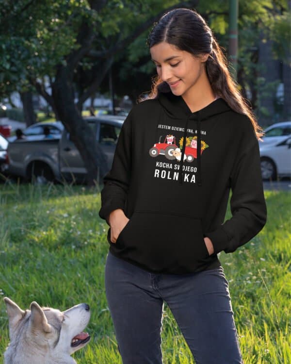 TL1248 Tshirt Hoodie Sweater SIM11 Bluza z kapturem <br>Dla Dziewczyny Rolnika