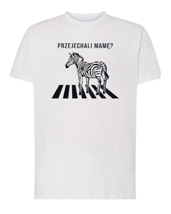 Koszulka Śmieszna Zebra Czarny Humor