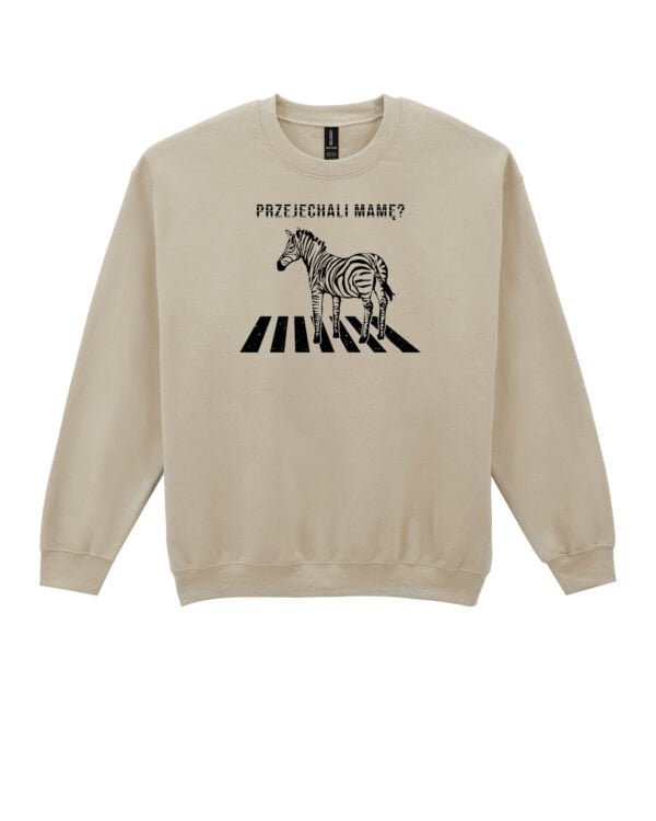 Bluza bez kaptura <br>Śmieszna Zebra Czarny Humor