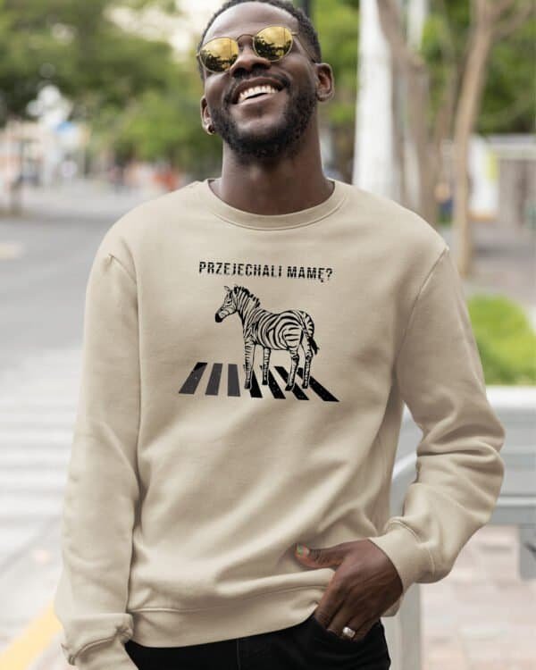 Bluza bez kaptura <br>Śmieszna Zebra Czarny Humor