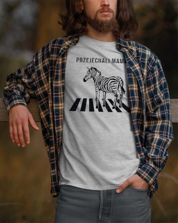 Koszulka Śmieszna Zebra Czarny Humor
