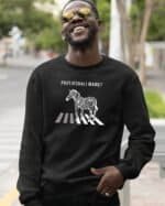 Bluza bez kaptura <br>Śmieszna Zebra Czarny Humor