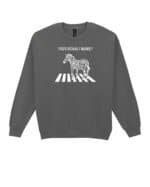 Bluza bez kaptura <br>Śmieszna Zebra Czarny Humor