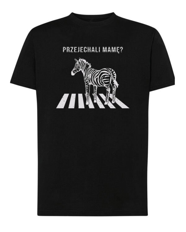 Koszulka Śmieszna Zebra Czarny Humor