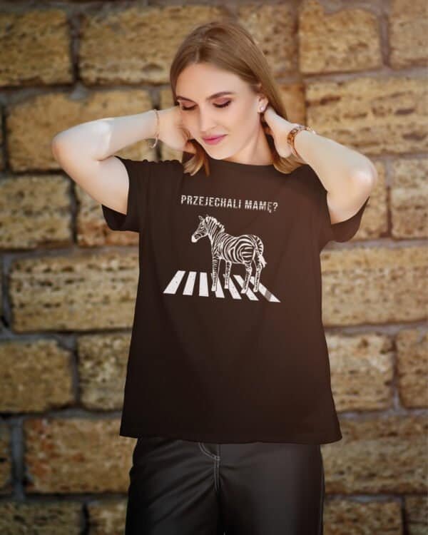 Koszulka Śmieszna Zebra Czarny Humor