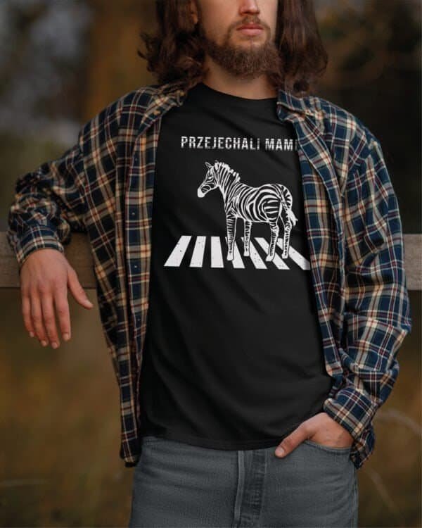 Koszulka Śmieszna Zebra Czarny Humor